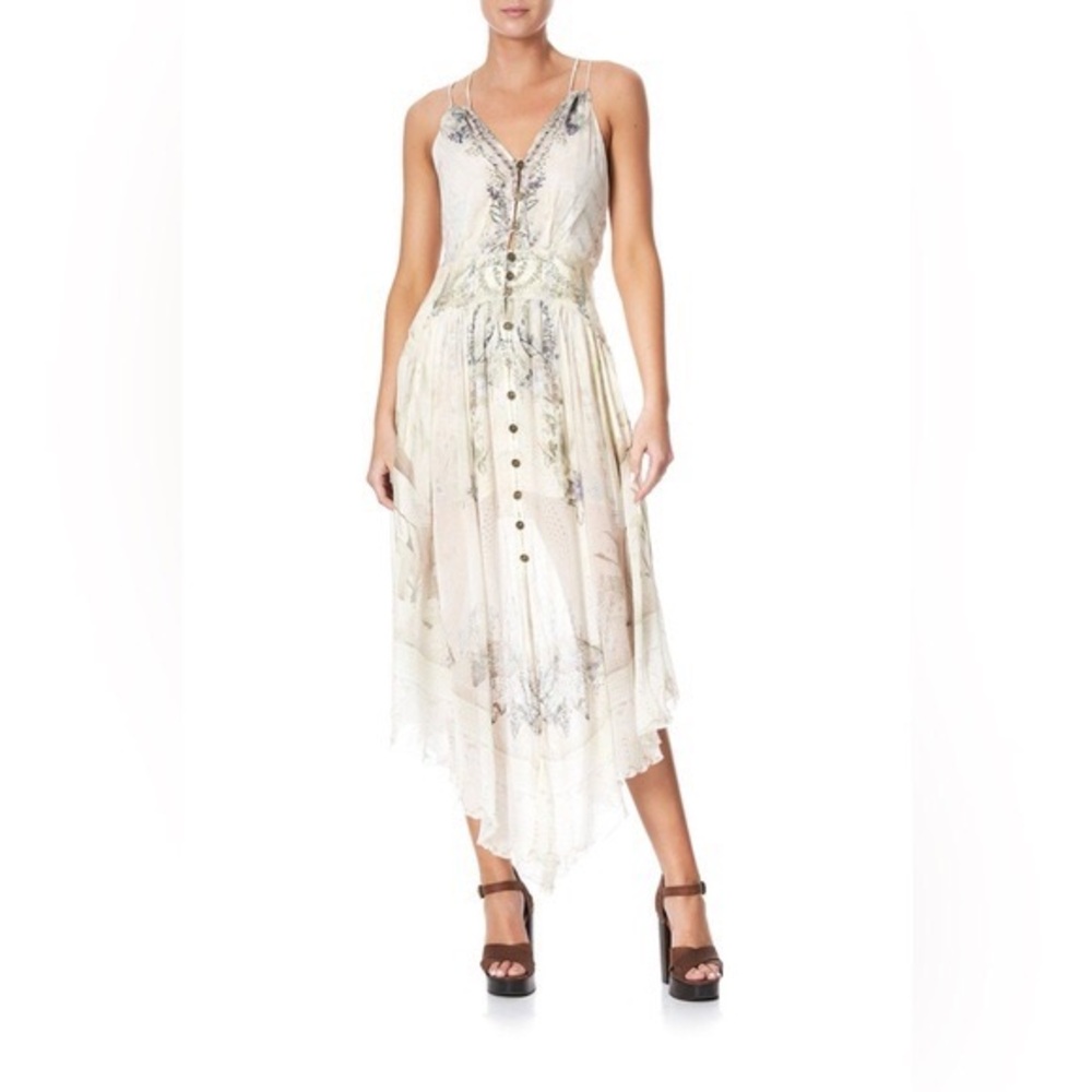 Camilla Cream and Gray Dress